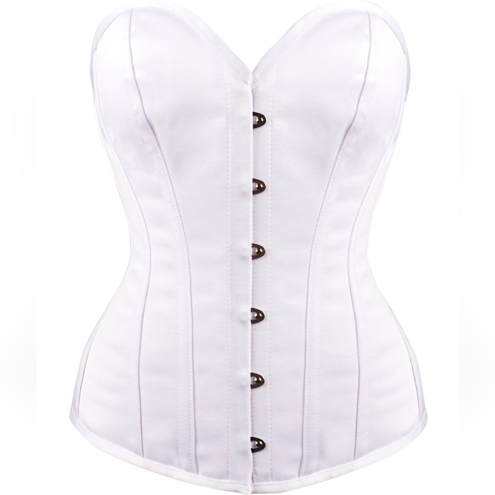 Instant Shape white satin overbust corset - Picture 1 of 9